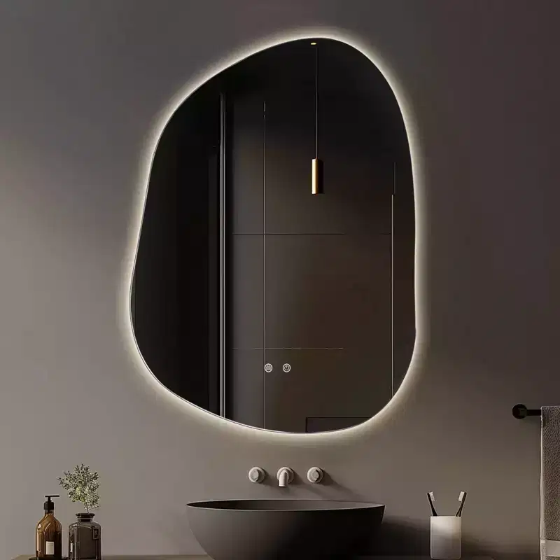 WallBeyond 22"x30" Irregular LED Vanity Mirror Clear