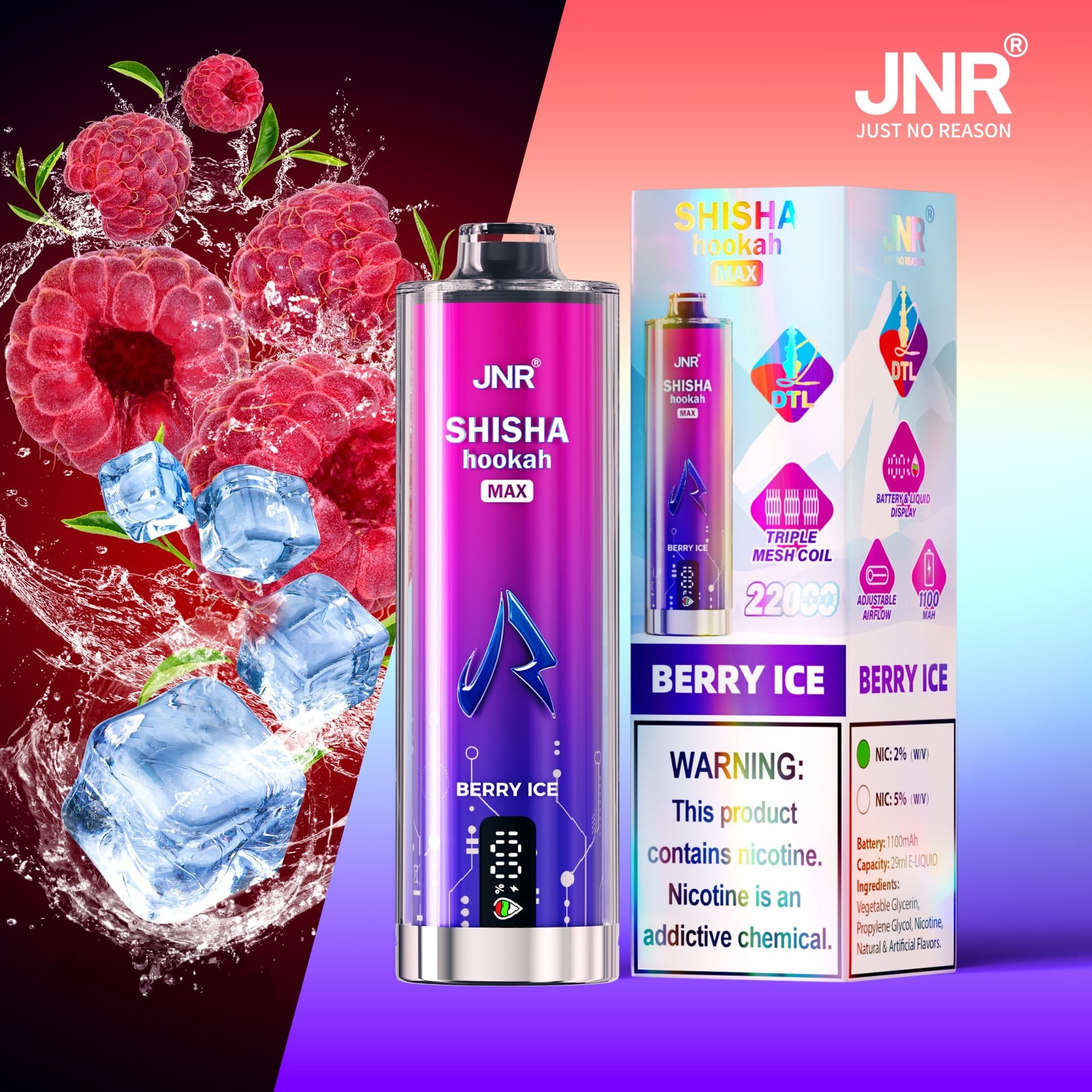 JNR SHISHA MAX 22000