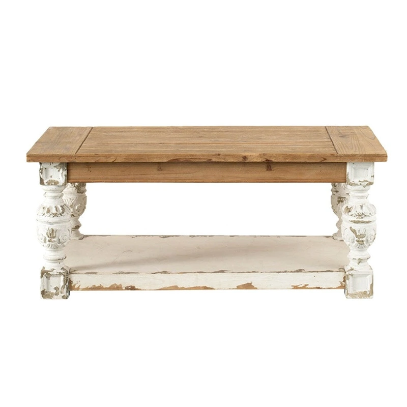 Rectangle Coffee Wooden Coffee Table,French Country Coffee Table