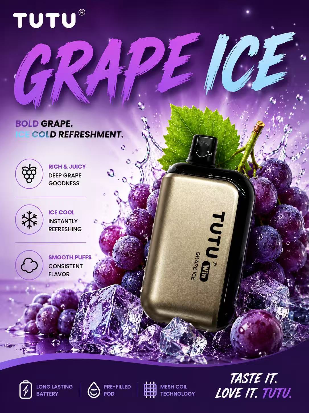 TUTU win 10000 Puffs Disposable Vape Newest brand 12 Flavors