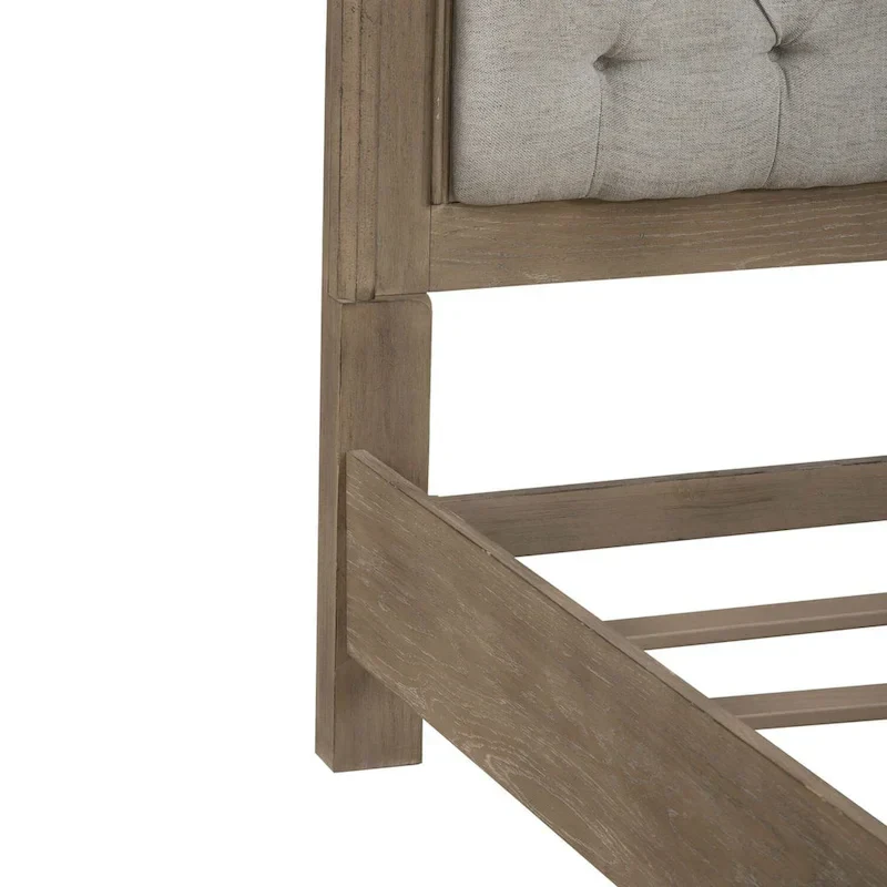 White Tufted Upholstered Queen/King Bed