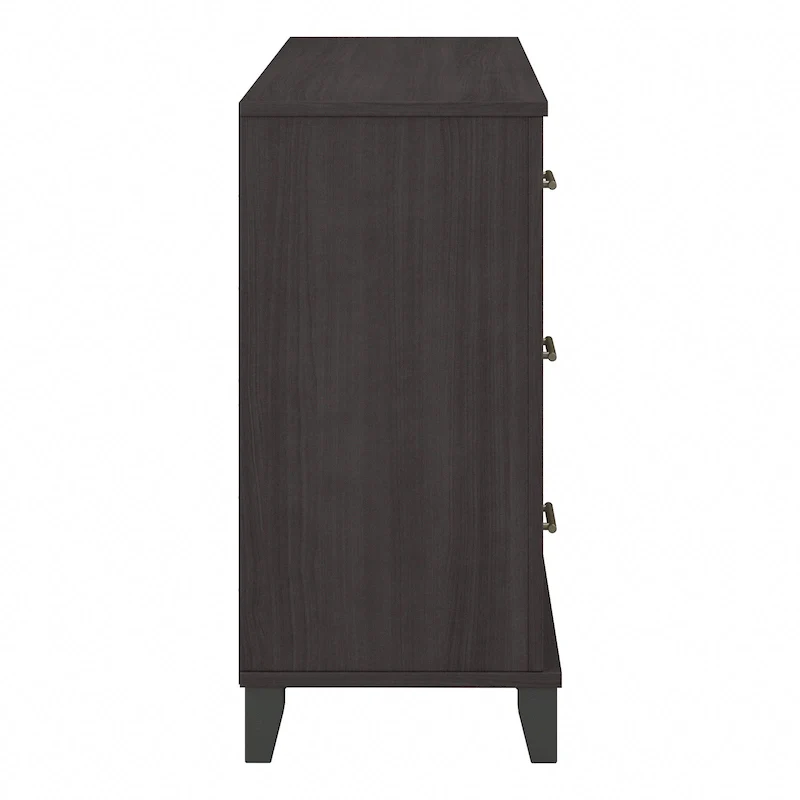 Transitional Grain-textured Grey Dresser