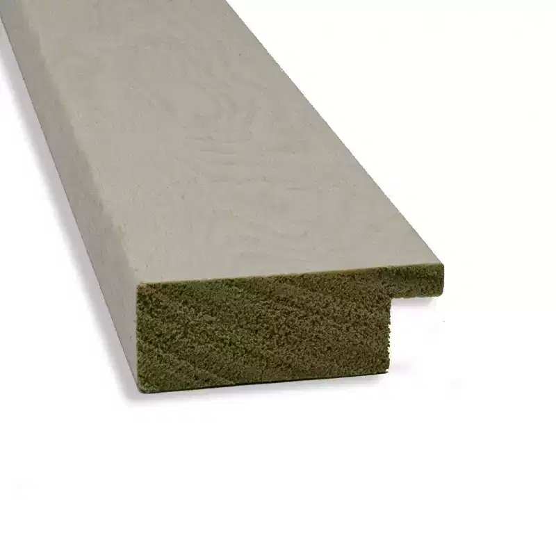40" x 28" Non-Beveled Rustic Plank White Narrow Bathroom Wall Mirror - Amanti Art: Includes Mounting Hardware
