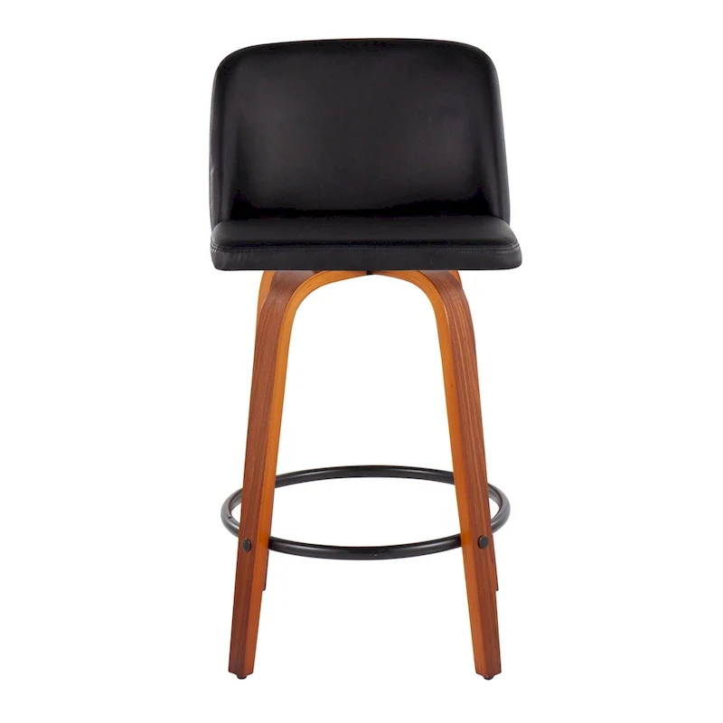 Carson Carrington Vallberga 26  Counter Stool with Black Round Footrest (Set of 2)