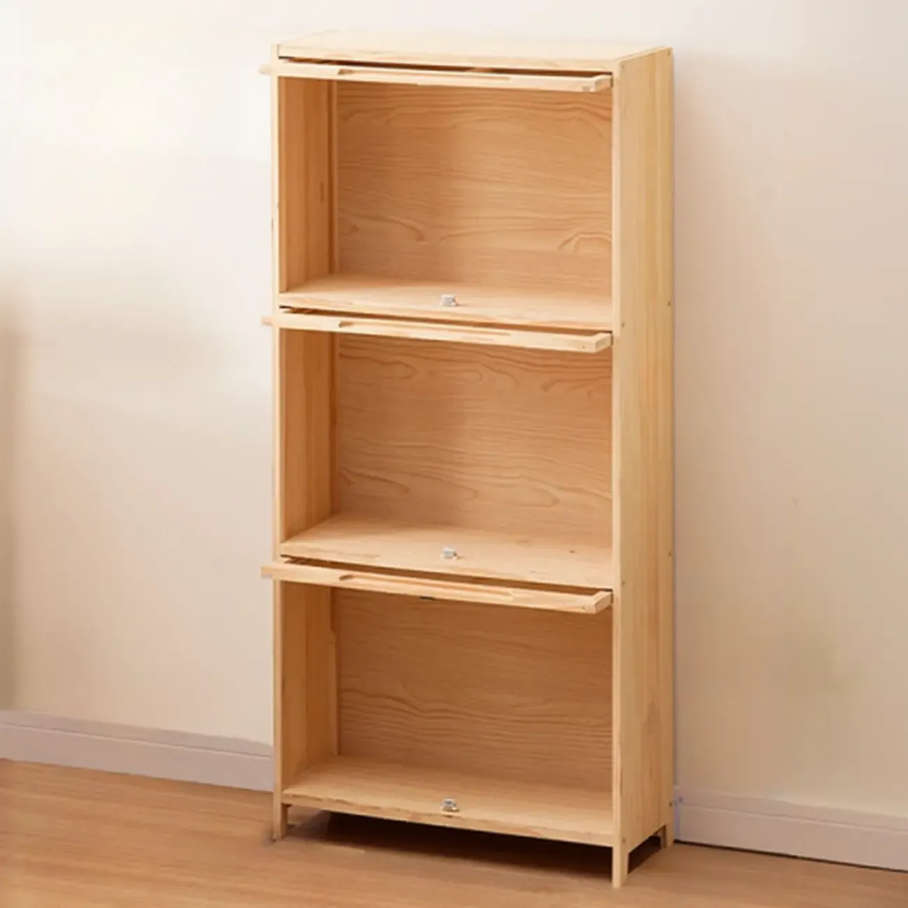 Solid Wood 5-Tier Display Open Shelving Unit Bookcase