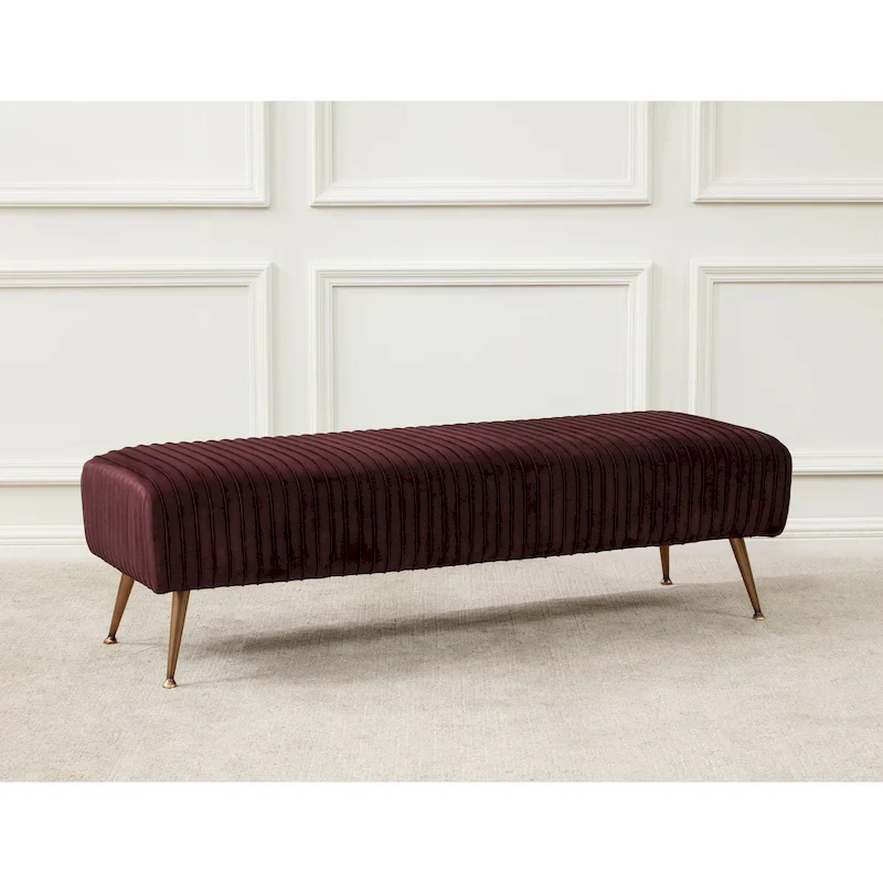 Contemporary Velvet Bench 60