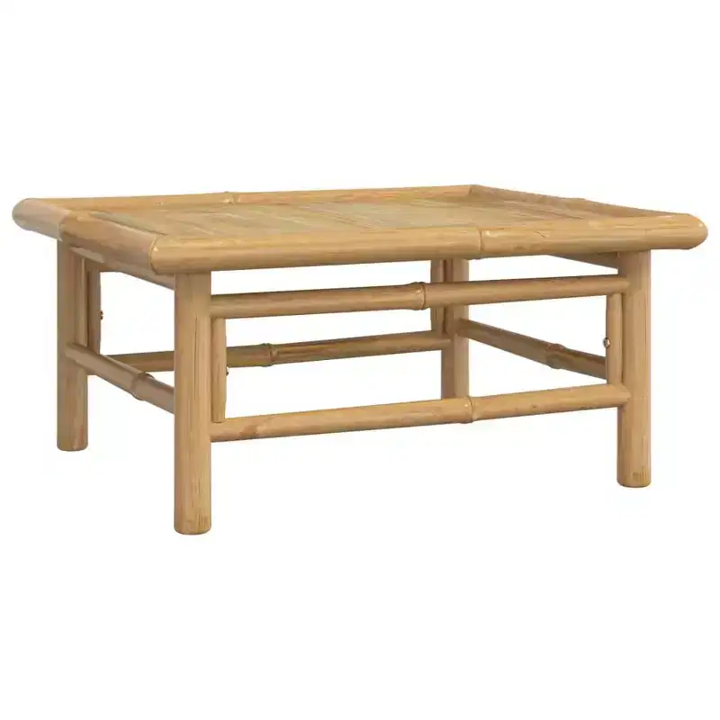 vidaXL Garden Lounge Set, Bamboo Bamboo, Fabric (100% polyester)