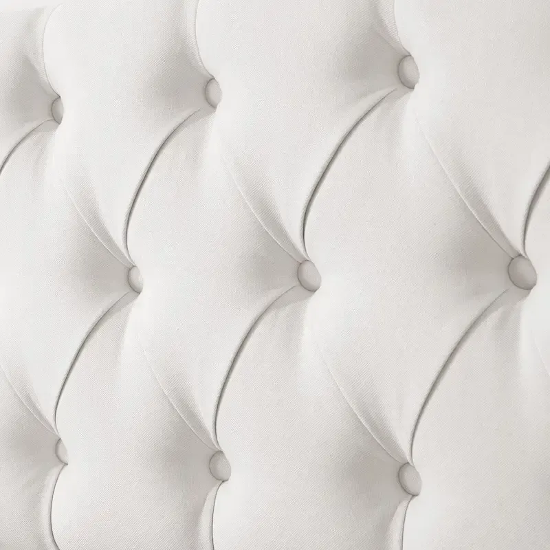 Button Tufted Upholstered Headboard Adjustable Height