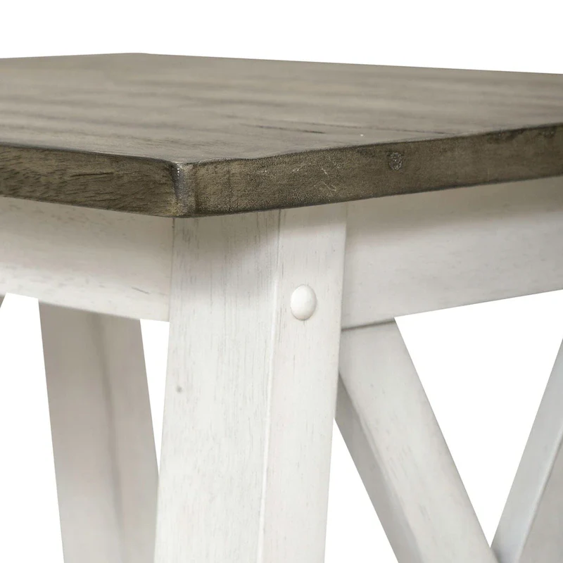 Laurel Bluff Antique White End Table
