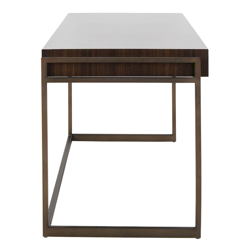 SAFAVIEH Couture Radunka 3-Drawer Smoked Eucalyptus Writing Desk