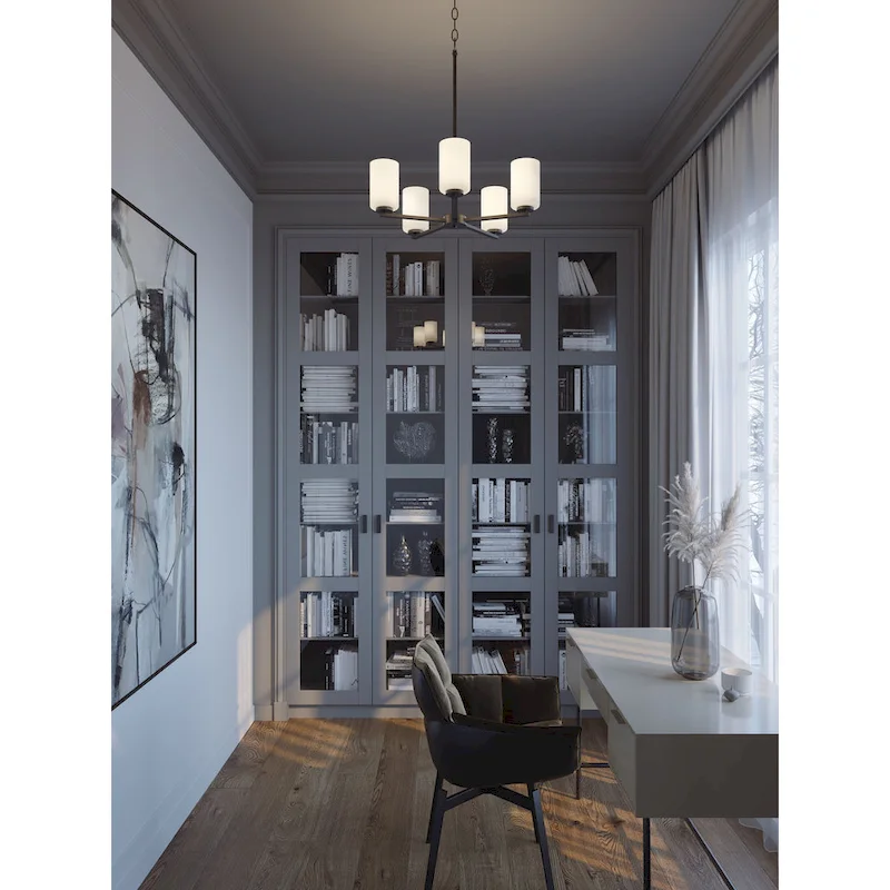 AFX Leo 5-Light Med Base Chandelier