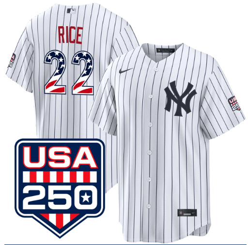 Ben Rice New York Yankees USA 250 Fourth of July Home Jersey