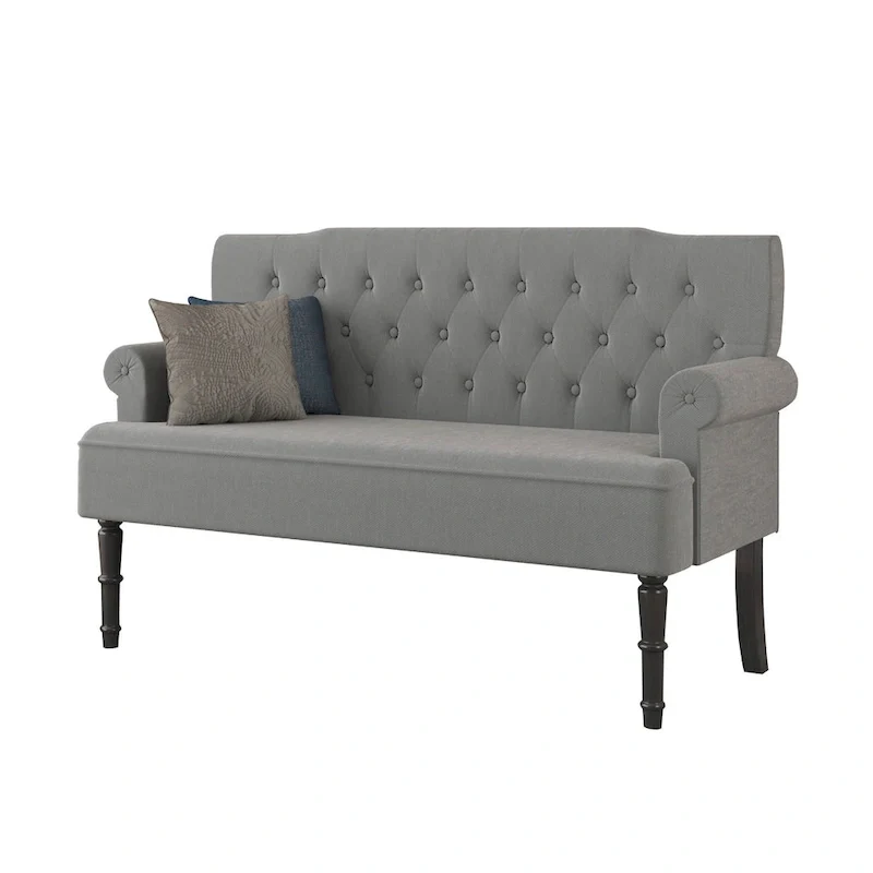 Rolled Arm Settee