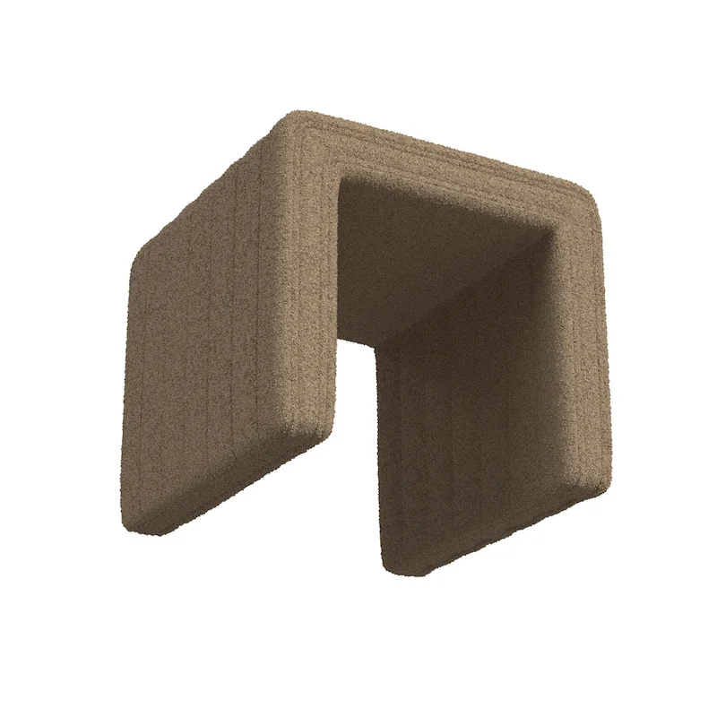 HomePop Modern Channel Ottoman