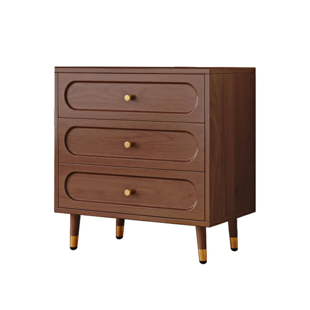 Traditional Solid Wood Chest with 5-Tiers for Bedroom