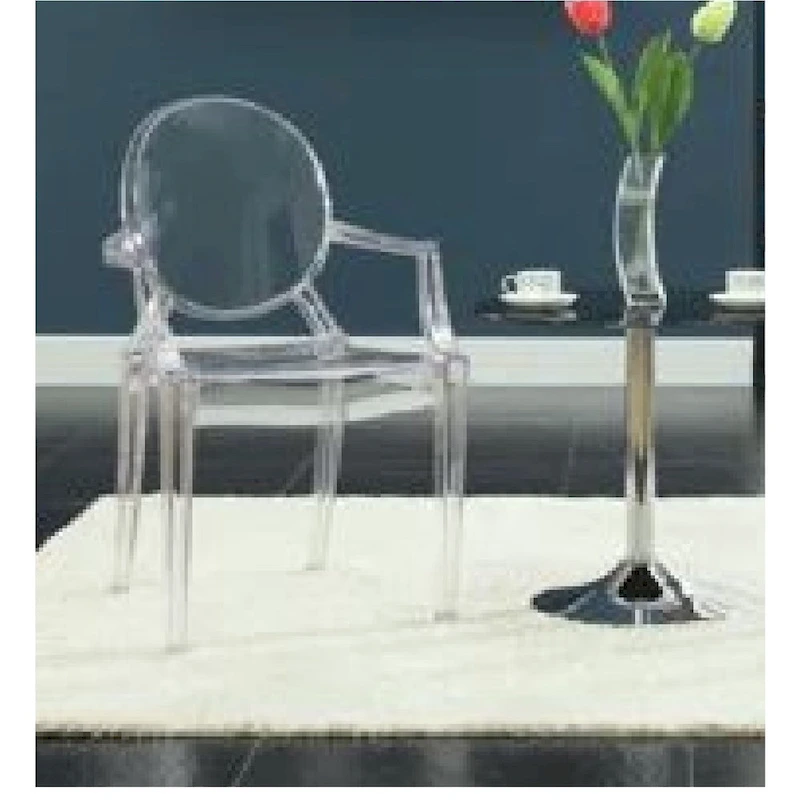 Clear acrylic transparent Chair with Arm