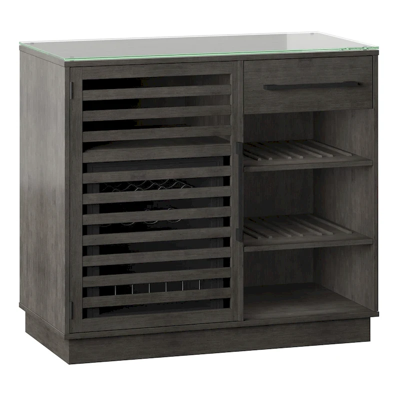 Bar Cabinet with Compressor Cooler and Reversible Shelves