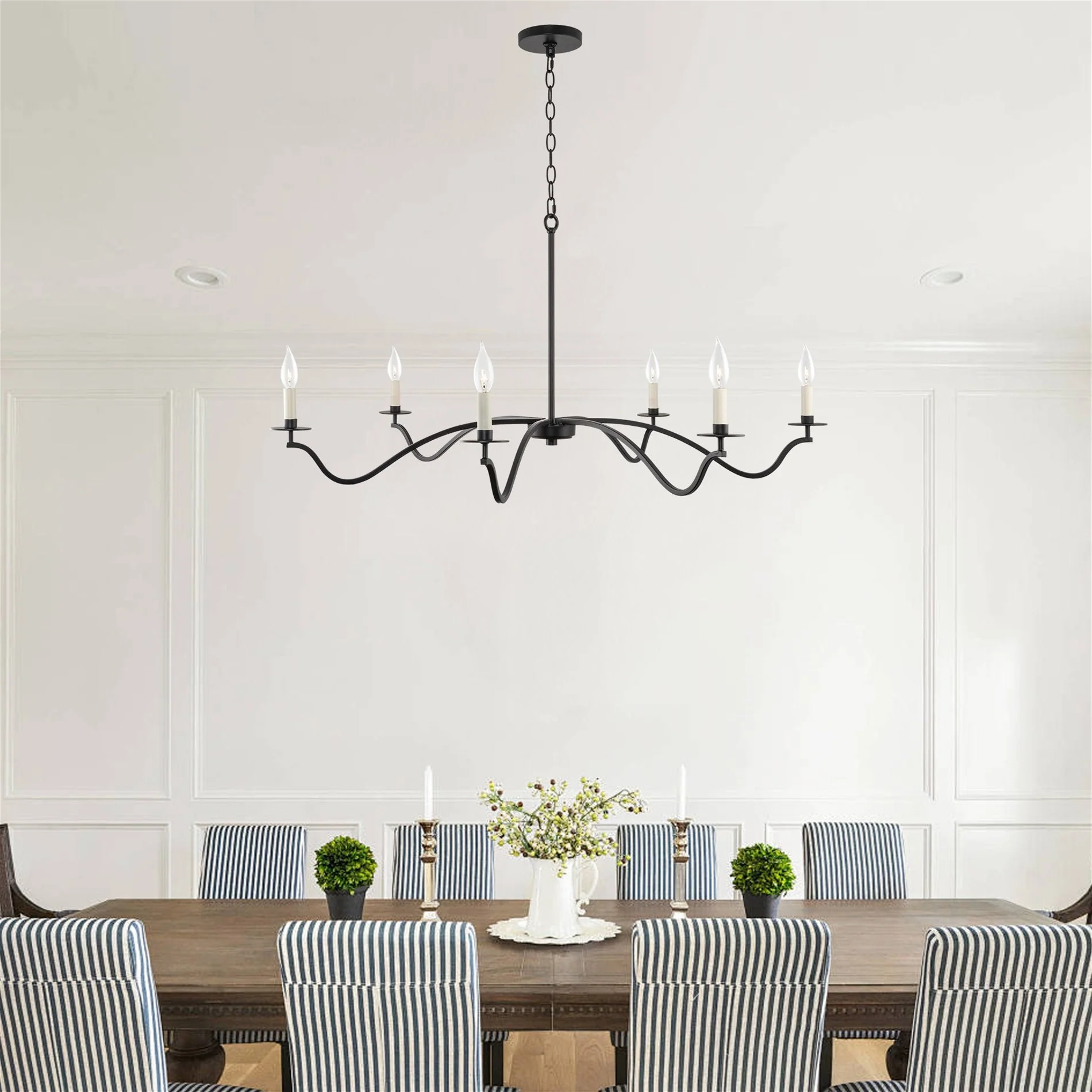 Pennington 42 6-Light Large Modern Chandelier
