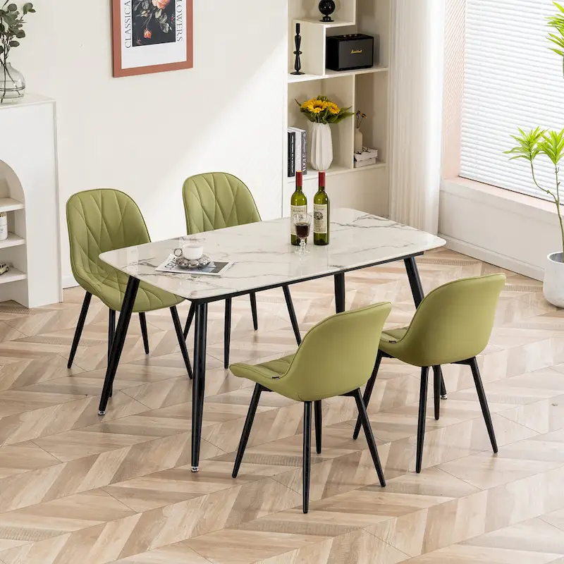 Upholstered Dining Chairs Set of 2 Modern Kitchen Chairs