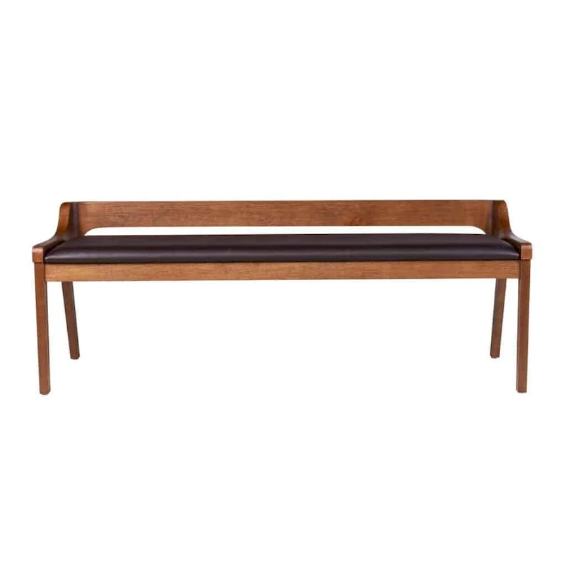 Rasmus Mid Century Wood Dining Bench