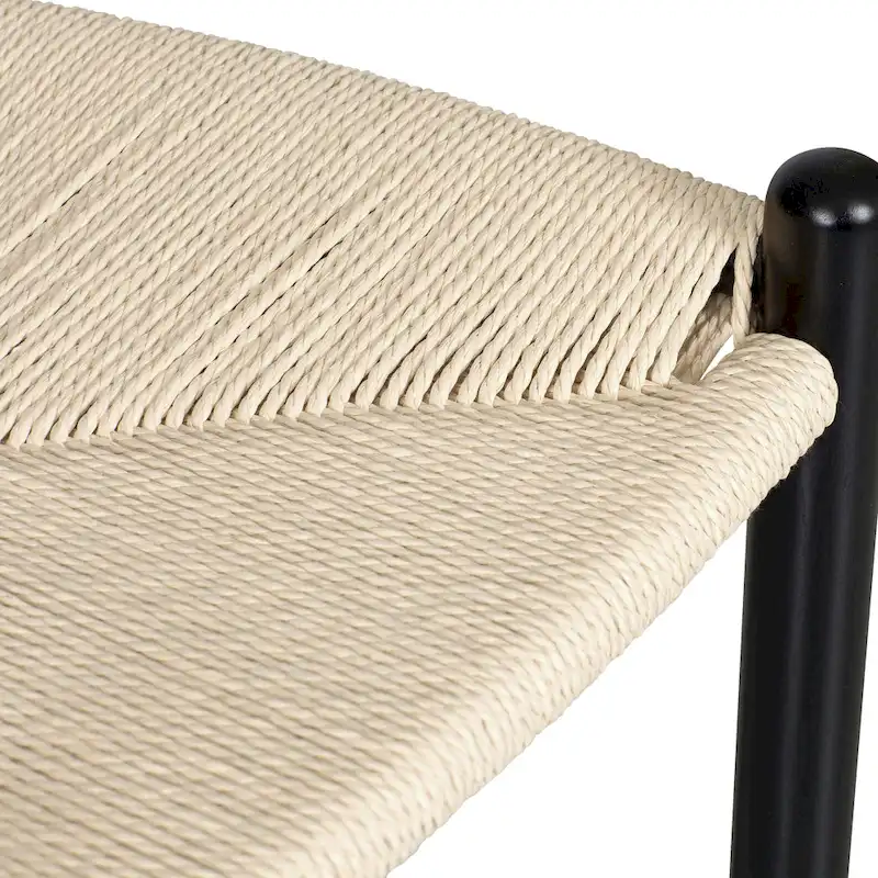 Weave 23.5 Seat Height Counter Stool - Solid Wood with Woven Seat