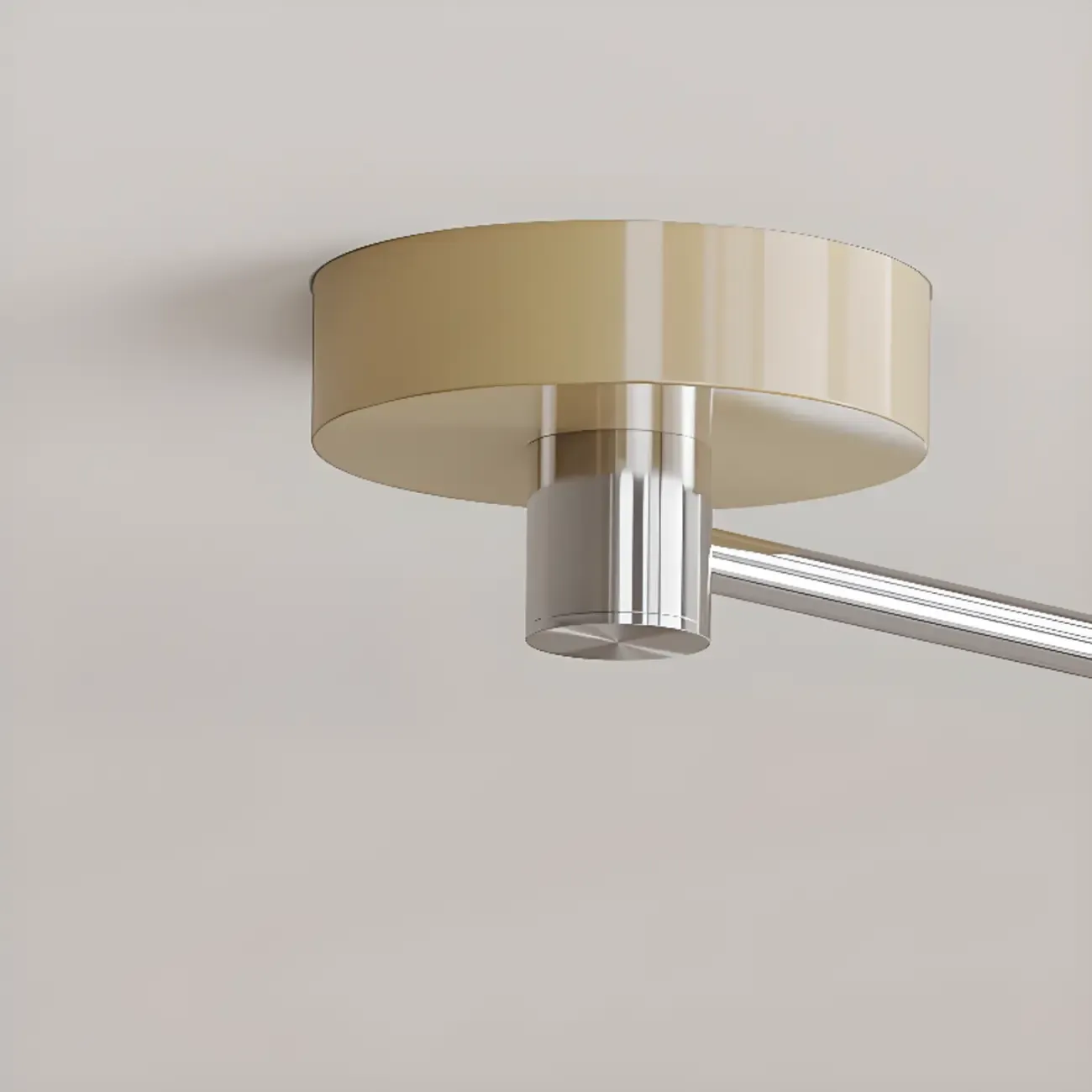 Modern Metal Red Swing Arm Pendant Light with Acrylic Shade