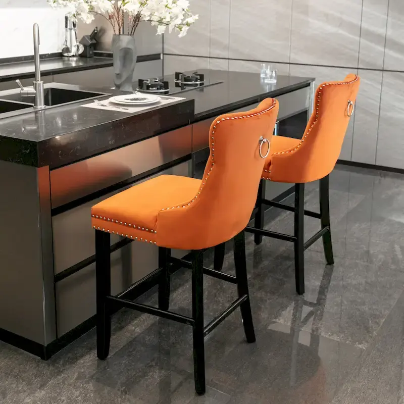 Leisure Style Bar Chairs,Set of 2