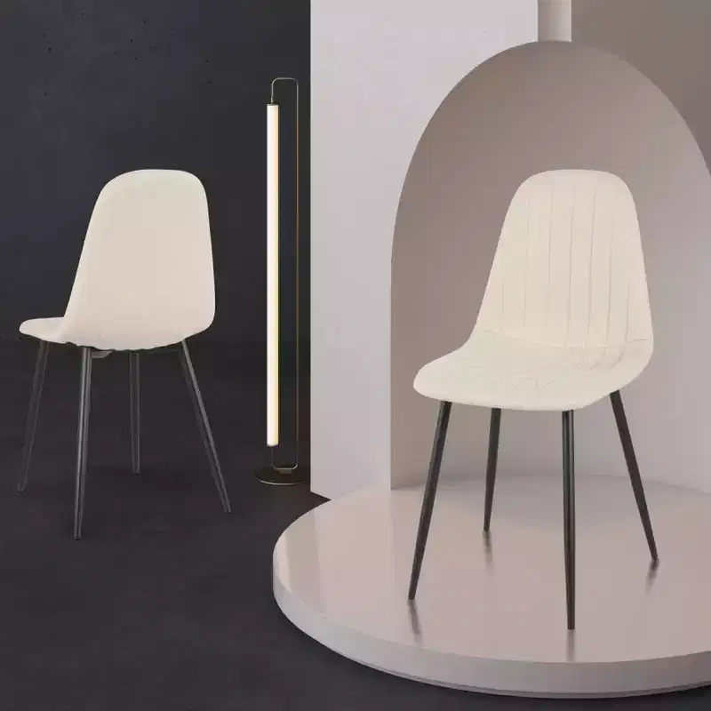 Brassex Set of 4 Artie Dining Chairs Beige