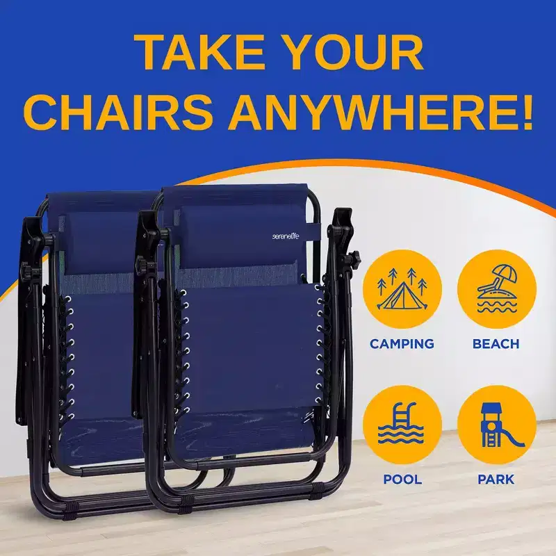 SereneLife Zero Gravity Lounge Chair