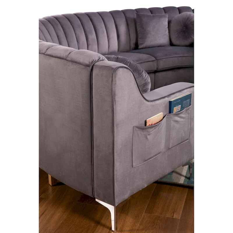 Velvet Sofas & Couches 4 Seats Round shape - 142