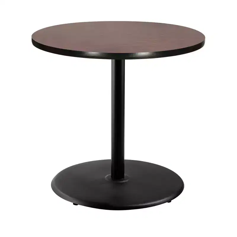 Hampden Furnishings 36" Bennet Collection Round Dining Table Black/Mahogany