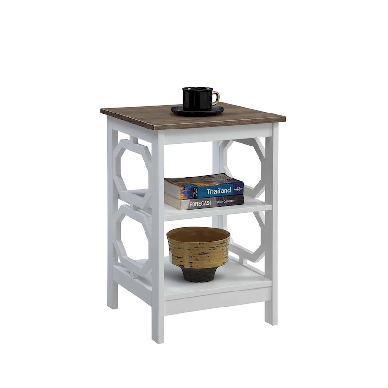 Convenience Concepts Omega End Table with Shelves