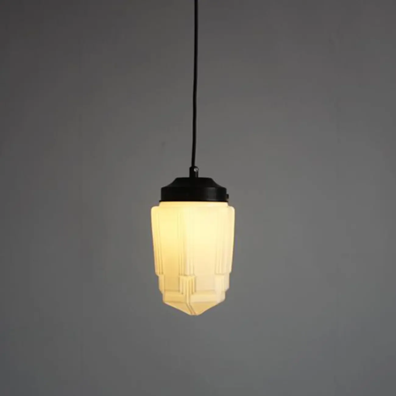 Modern Frosted Glass LED bedside pendant lamp in Hazelnut Tone
