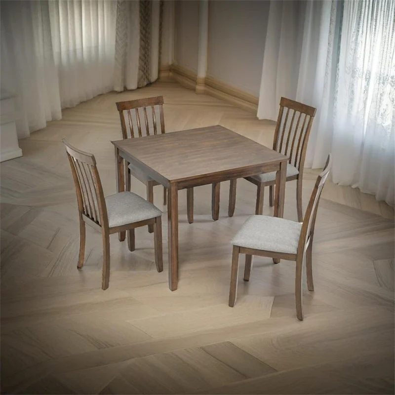 Wooden Dining Rectangular Table set for 4