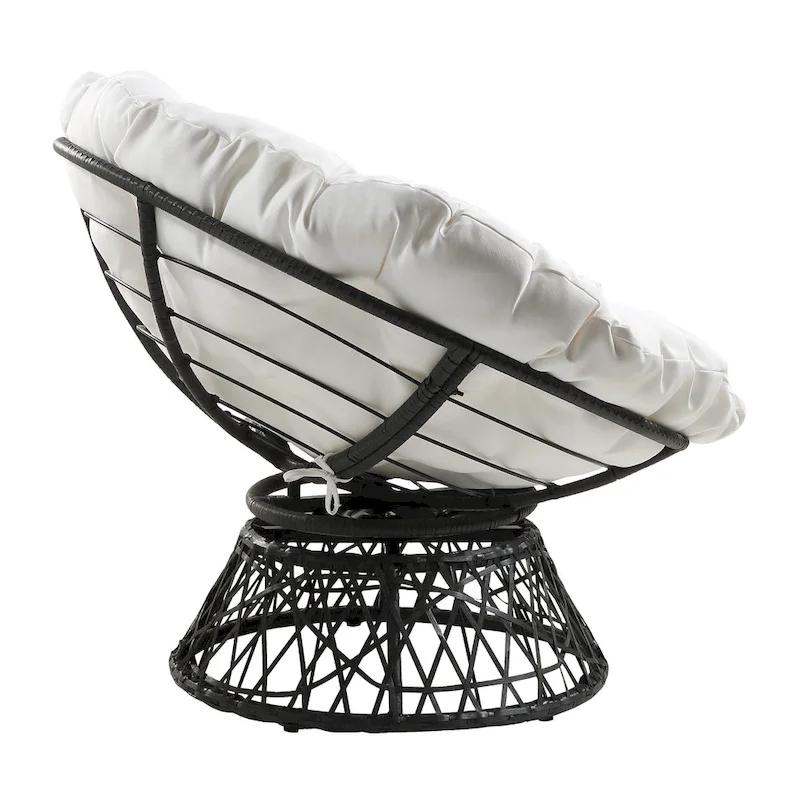 The Curated Nomad Avoca Woven Wicker Papasan Chair