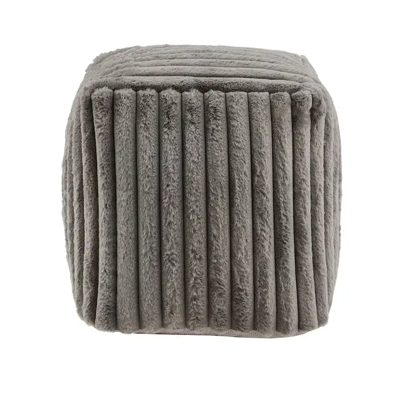 Upholstered Square Pouf Ottoman