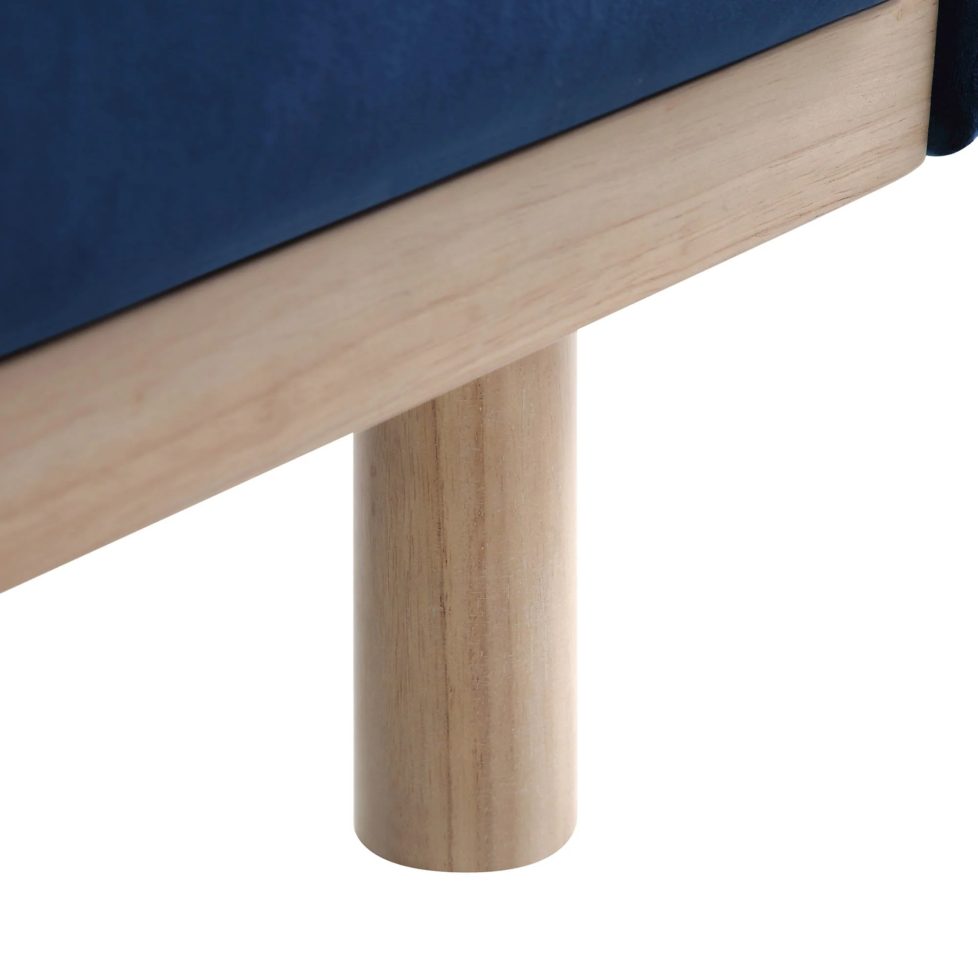 Navy Blue Velvet Sofa, 2-Seater