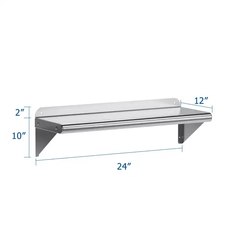 Stainless Steel Shelf, Commercial Shelving, Wall Pot Rack, Metal Shelves, for Restaurant, Kitchen