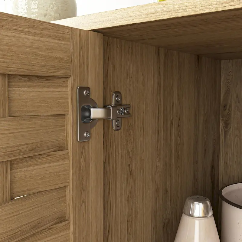 Wood Cabinet with Adjustable Shelf