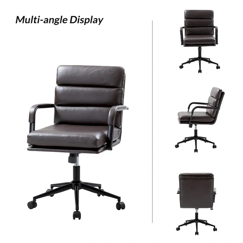Modern Task Faux Leather Chair with Tilt Lock and Center Tilt by