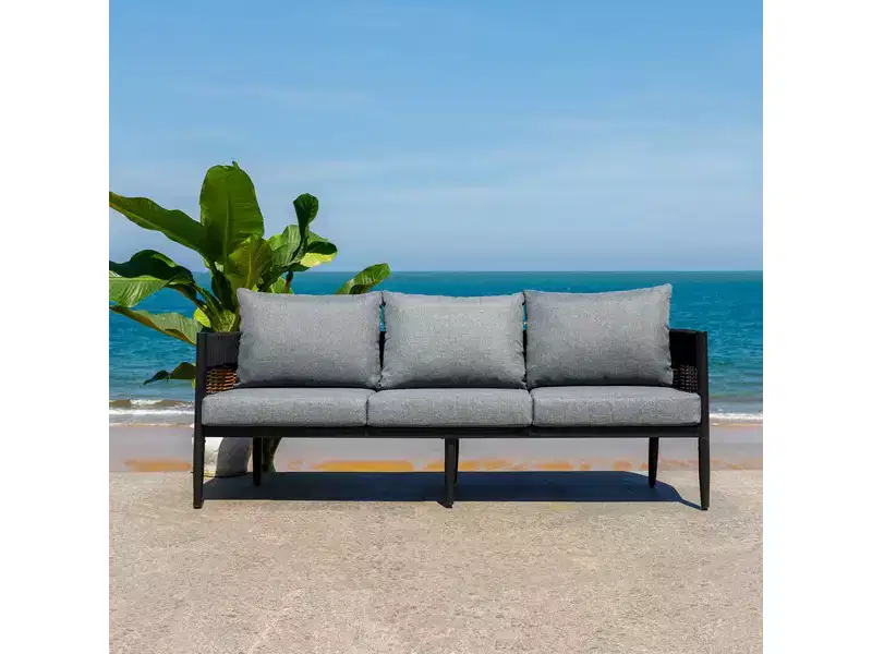Harrison 3 Seater Patio Sofa - Indoor/Outdoor - PAT7742 - Safavieh