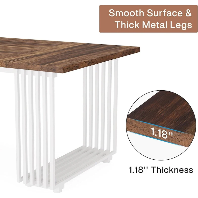 70.9 Modern Home Office Desk, Computer Executive Desk