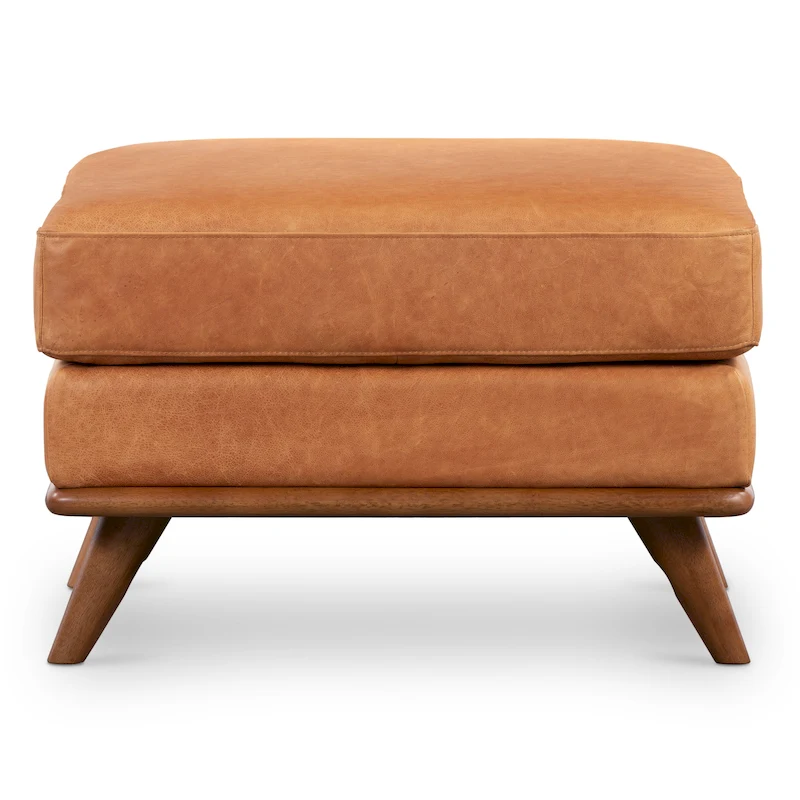 Poly & Bark Nolita Ottoman - Full Grain Genuine Italian Leather