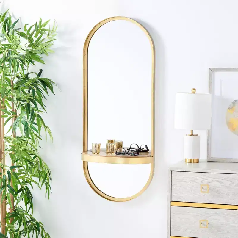 Laycie Mirror - 18 x 44.5 - MRR3064 - Brass - Safavieh