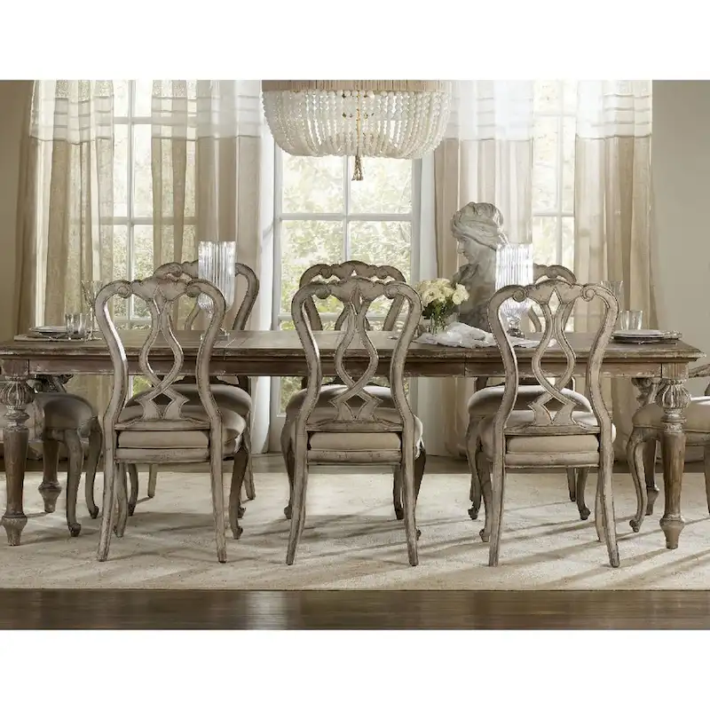 Extendable Antique Farmhouse Dining Table — 72