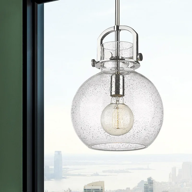 Innovations Lighting Newton Sphere - 1 Light 10  Stem Hung Pendant