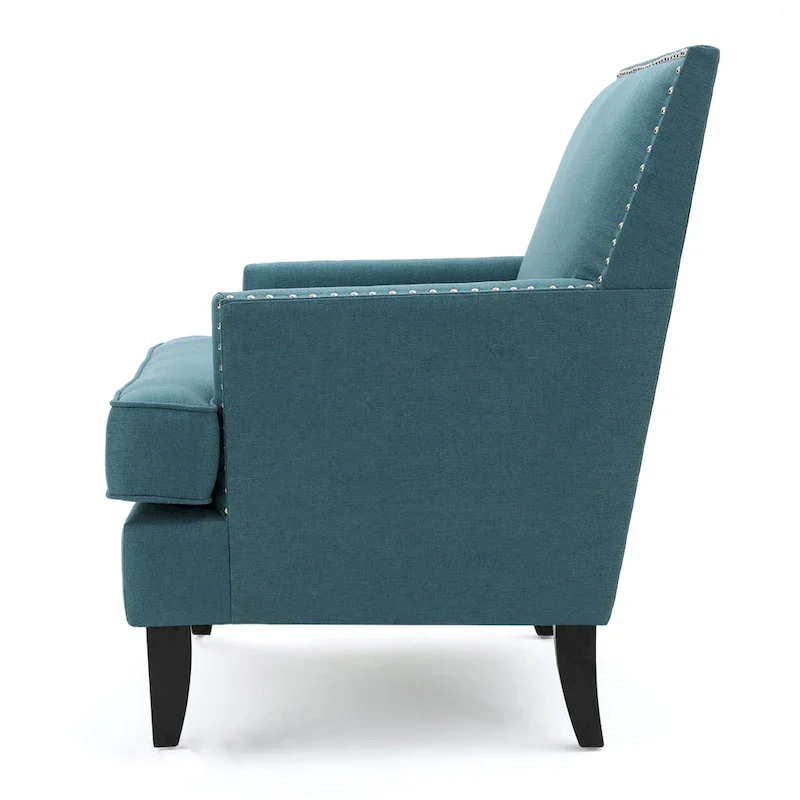 Tilla Studded Fabric Club Chair by Christopher Knight Home