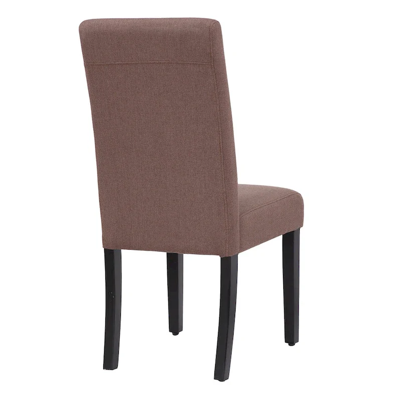 Grandview Upholstered Linen Fabric Dining Chair (Set of 2)