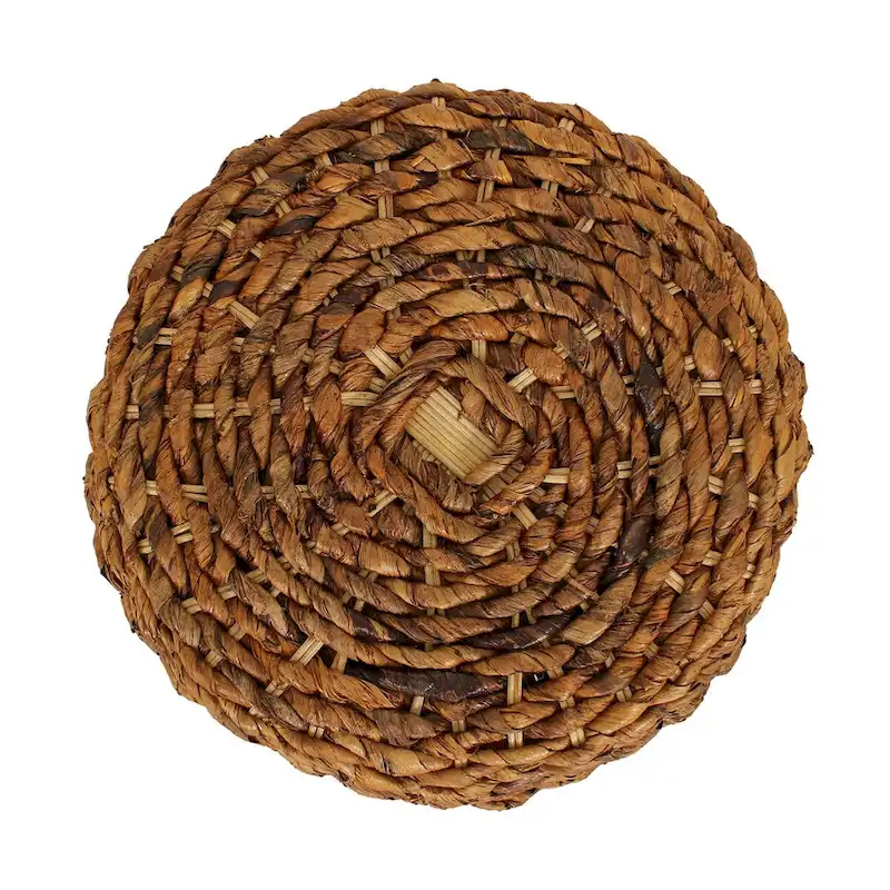 Naomi Woven Abaca Accent Table by East at Main - 19x19x19