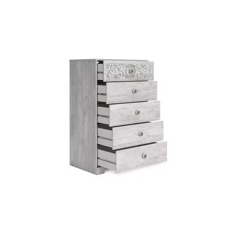 Signature Design by Ashley Casual Paxberry Chest of Drawers, Whitewash